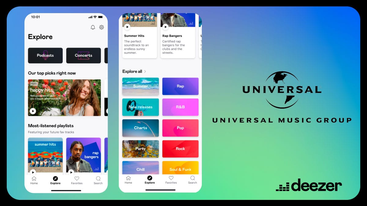Universal Music Group & Deezer launching first comprehensive artist-centric music streaming model