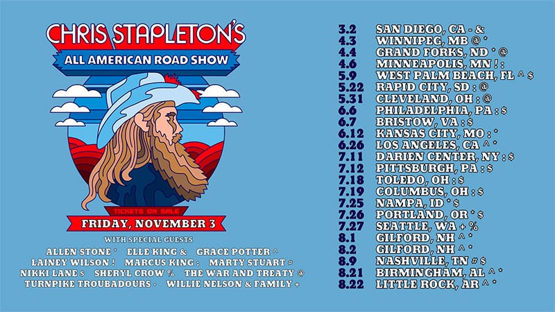Chris Stapleton's All-American Road Show 2024