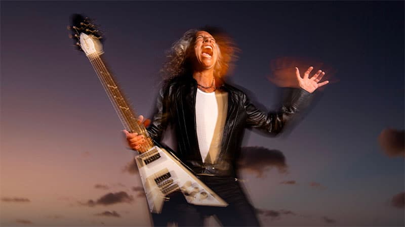 Kirk Hammett, Epiphone unveil 1979 Flying V guitar