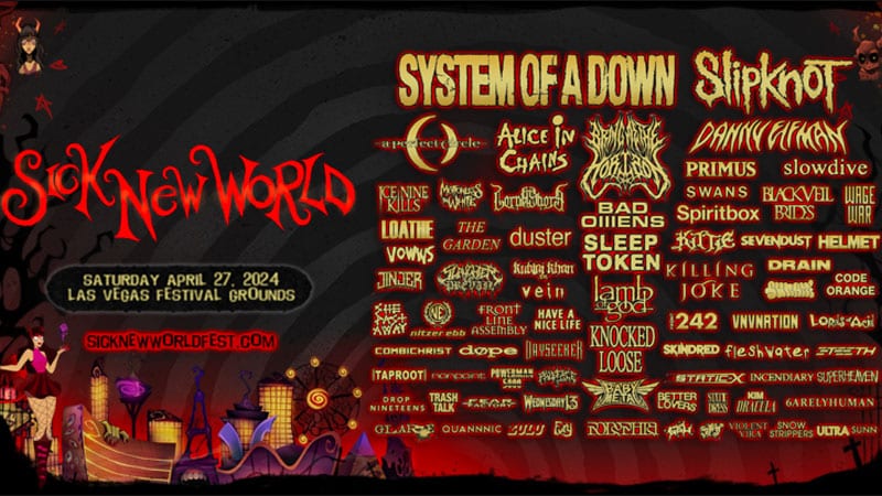 System of a Down to headline Sick New World 2024