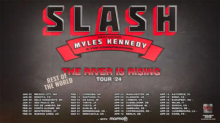 Slash Featuring Myles Kennedy & The Conspirators announce 2024 international tour dates