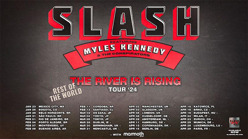 Slash Featuring Myles Kennedy & The Conspirators announce 2024  international tour dates - The Music Universe