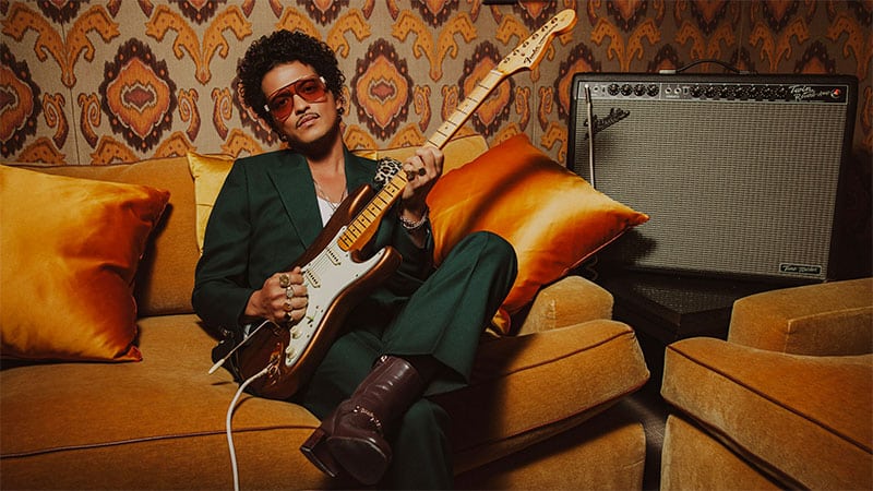 Fender launches limited edition Bruno Mars Stratocaster guitar