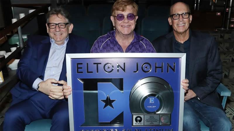 Elton John shares Christmas EP, celebrates ‘Diamonds’ two-platinum certification