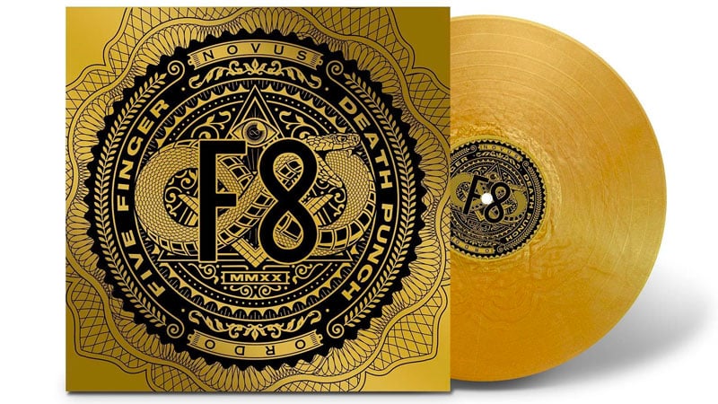 Five Finger Death Punch reissues ‘F8’ on gold vinyl, cassette