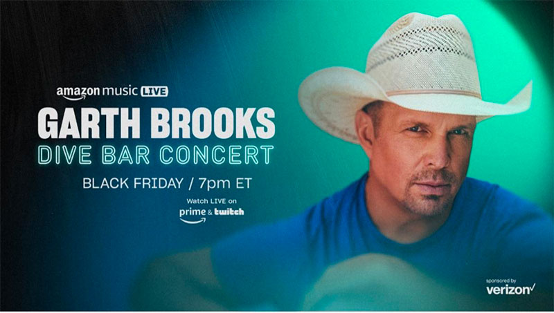 Garth Brooks to headline first Amazon Music Live concert on Black Friday