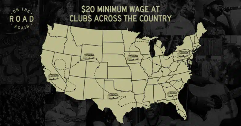 Live Nation to increase minimum wage with On The Road Again initiative