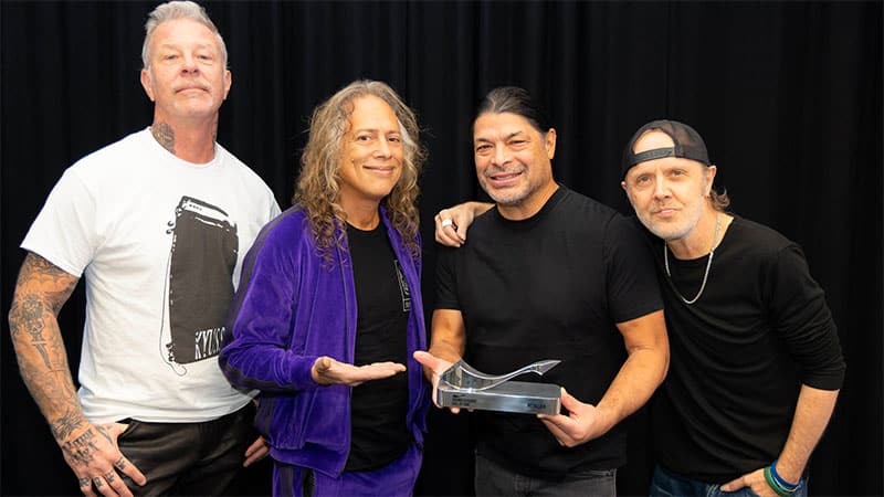 Metallica receives SoundExchange Hall of Fame Award