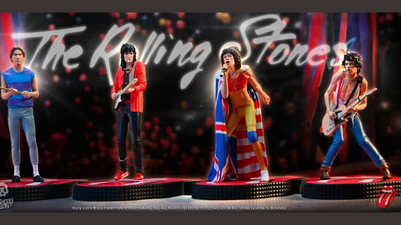 The Rolling Stones collectibles announced by KnuckleBonz