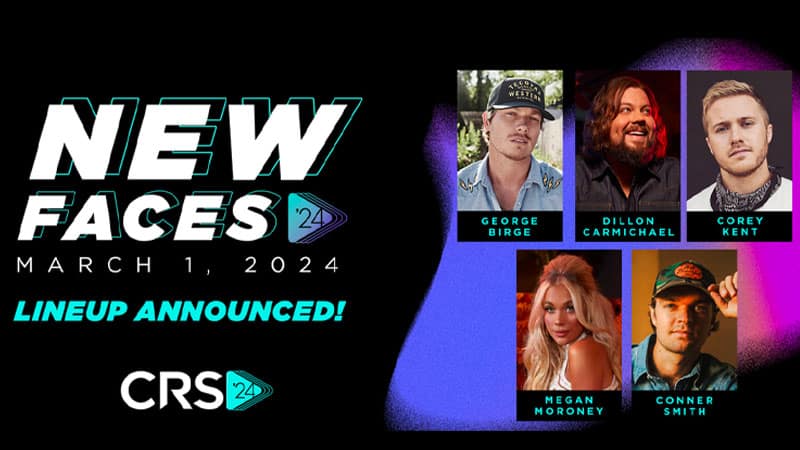 Country Radio Broadcasters announce 2024 CRS New Faces of Country Music Show lineup