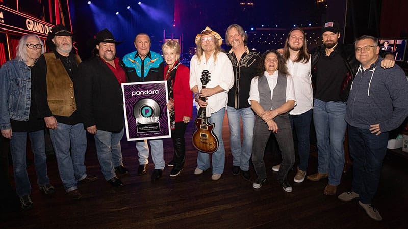The Marshall Tucker Band receives Pandora Billionaires plaque