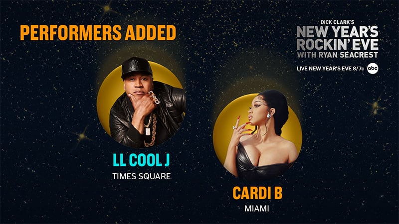 LL Cool J, Cardi B added to ‘Dick Clark’s New Year’s Rockin’ Eve with Ryan Seacrest’ 2024