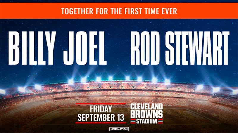 Billy Joel & Rod Stewart at Cleveland Browns Stadium