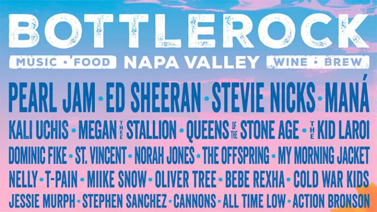 Pearl Jam, Ed Sheeran, Stevie Nicks, Maná to headline 2024 BottleRock Napa Valley