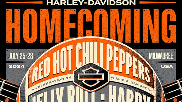 Red Hot Chili Peppers, Jelly Roll, Hardy to headline 2024 Harley-Davidson Homecoming Festival
