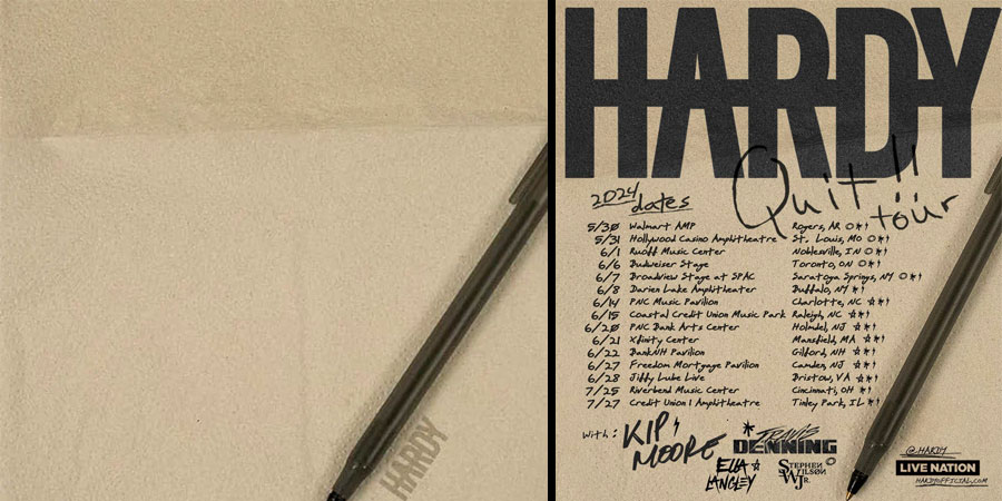 Hardy unveils next chapter with ‘Quit’ single, tour