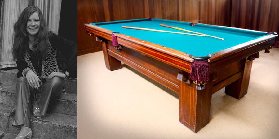 Julien’s Auctions celebrates Janis Joplin’s 81st birthday with pool table auction