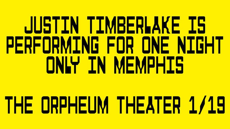 Justin Timberlake announces free Memphis concert