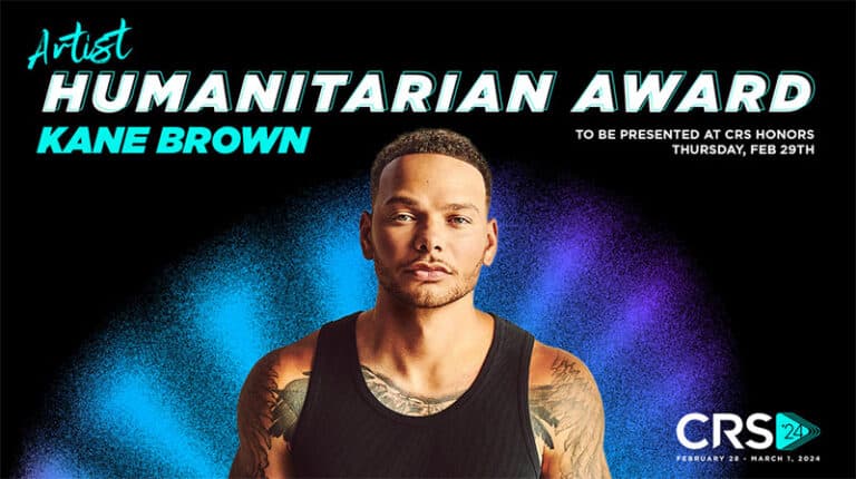 Kane Brown announced as CRS 2024 Artist Humanitarian