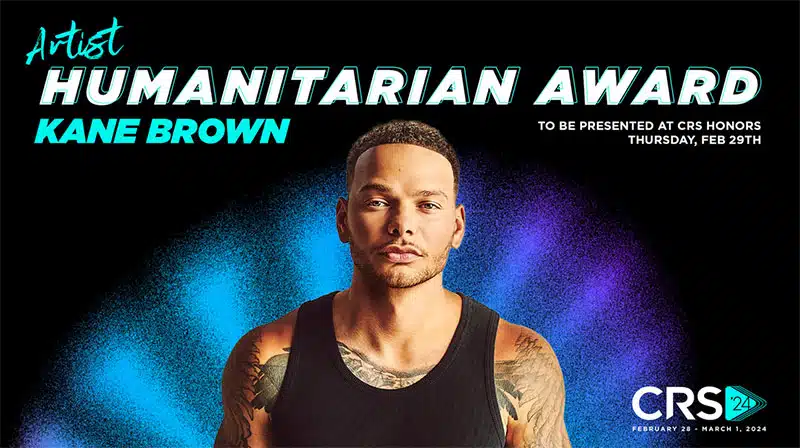 Kane Brown announced as CRS 2024 Artist Humanitarian