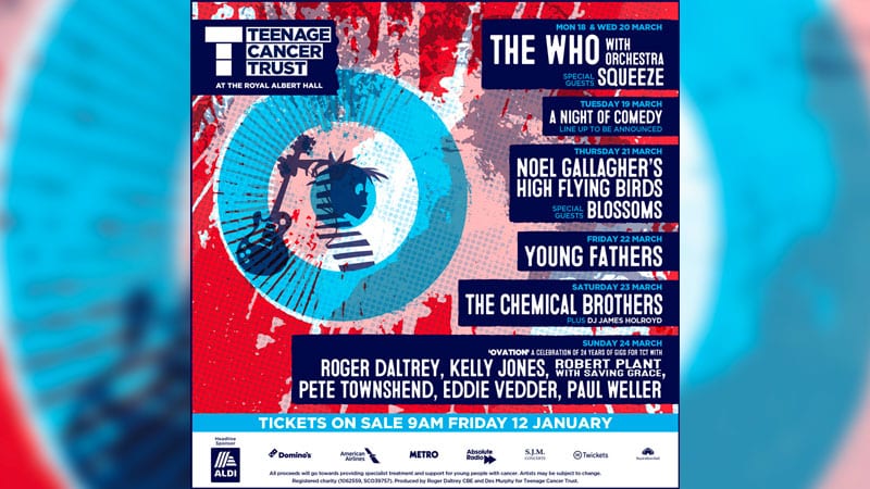 The Who announces 2024 Teenage Cancer Trust, Roger Daltrey to step down as curator
