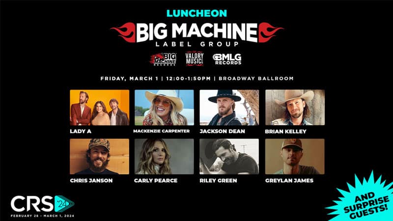 CRS 2024 unveils star-studded Big Machine Label Group Luncheon