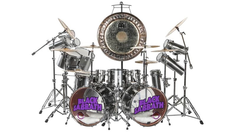 DF190 Tommy Clufetos Black Sabbath “13 Tour Second Leg” Stage-Used DW Collector Series Maple Mahogany Drum Set - Clufetos LOA
