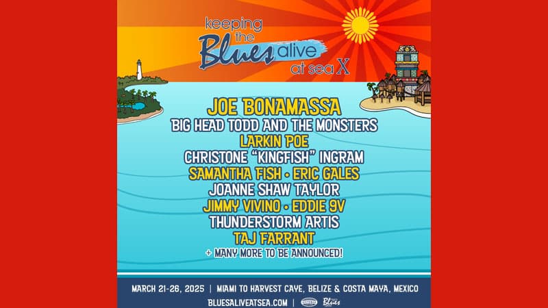 Joe Bonamassa announces Keeping The Blues Alive at Sea X