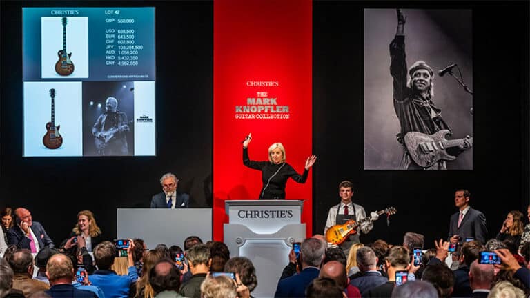 Mark Knopfler Guitar Collection sets Christie’s world record