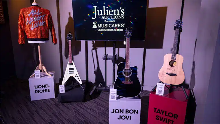Julien’s Auctions 2024 MusiCares sale totals more than 0k