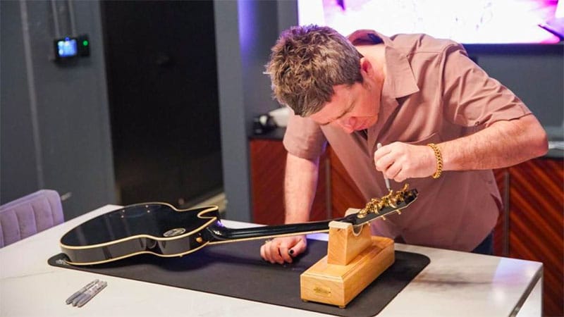 Gibson partners with Noel Gallagher for limited edition Les Paul Custom guitars