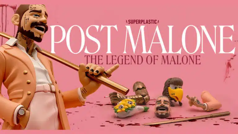 Superplastic partners with Post Malone for first premium vinyl figure bearing likeness