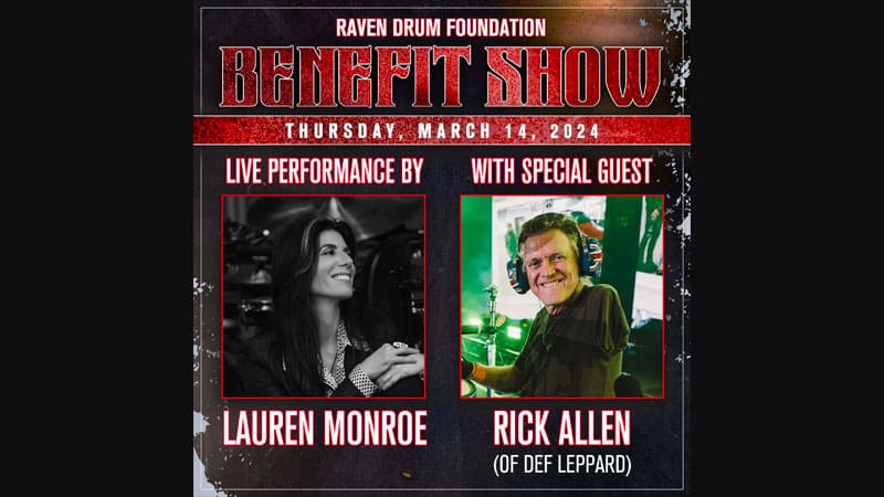 Def Leppard’s Rick Allen announces 2024 Raven Drum Foundation NYC all-star jam