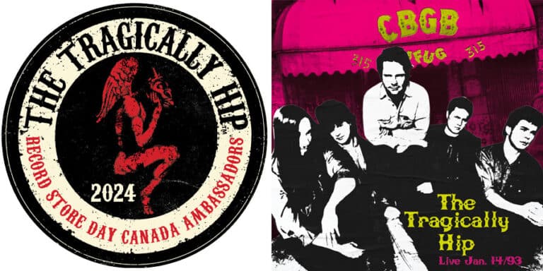 The Tragically Hip named 2024 Record Store Day Canada Ambassadors