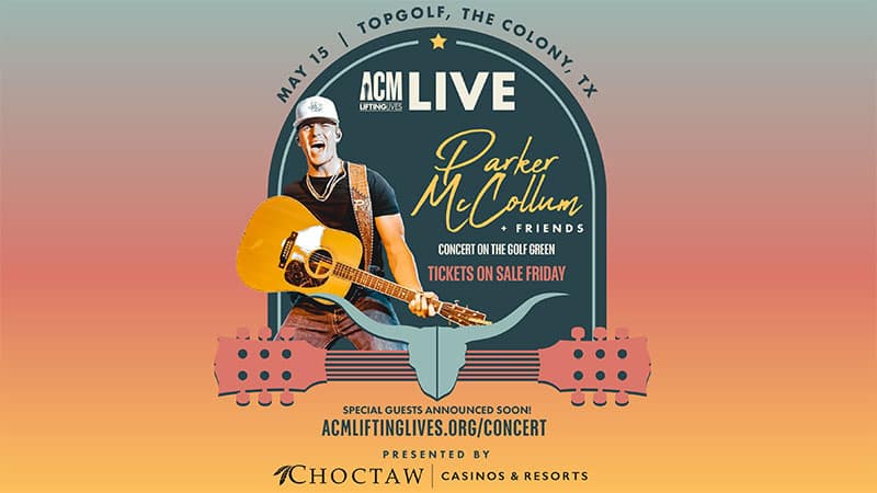 Parker McCollum to headline 2024 ACM Lifting Lives Topgolf benefit concert