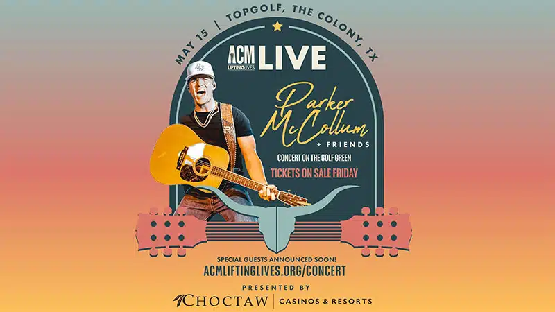 Parker McCollum to headline 2024 ACM Lifting Lives Topgolf benefit concert