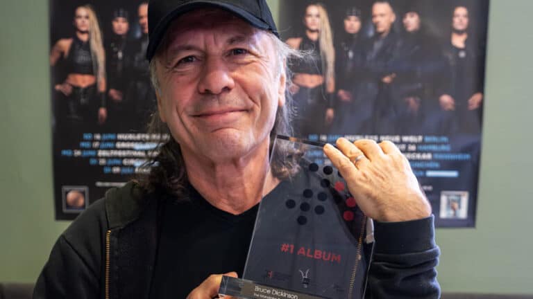 Bruce Dickinson achieves his highest-charting US solo album