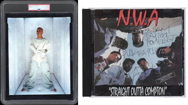 Notorious BIG, Eazy-E, Eminem, Tupac Shakur items for sale at Goldin