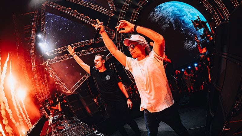 Jon Bon Jovi & Armin van Buuren at Ultra Music Festival in Miami on March 24, 2024