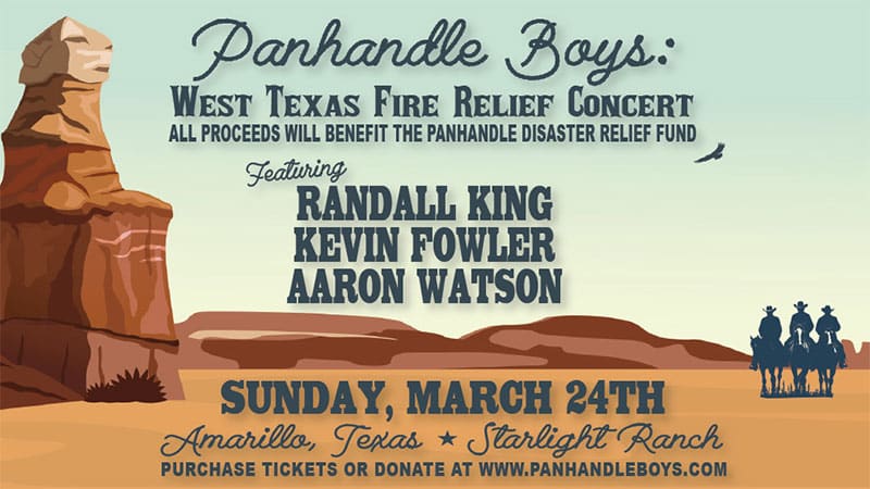 Randall King, Kevin Fowler, Aaron Watson unite for West Texas Fire Relief Concert