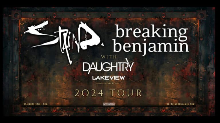 Staind, Breaking Benjamin announce coheadlining fall 2024 tour The