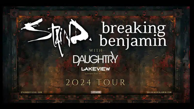 Staind, Breaking Benjamin announce co-headlining fall 2024 tour