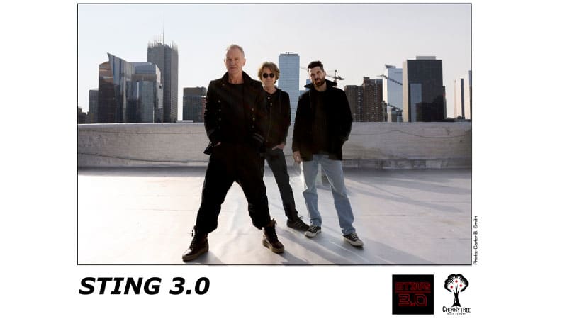 Sting announces 3.0 Tour with new trio