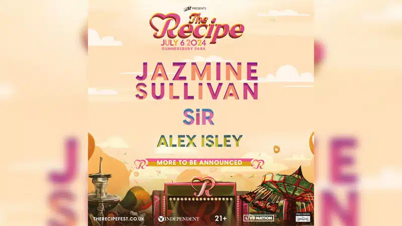 Jazmine Sullivan to headline all-inclusive The Recipe Jazmine Sullivan to headline all-inclusive The Recipe