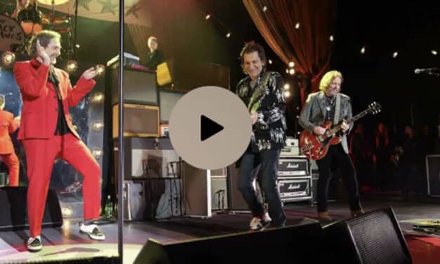 The Rolling Stones’ Ronnie Wood joins The Black Crowes on stage in LA