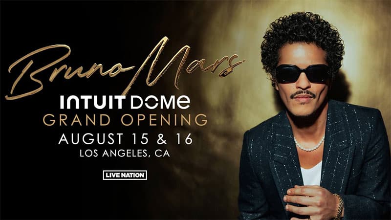 Bruno Mars to open LA’s Intuit Dome