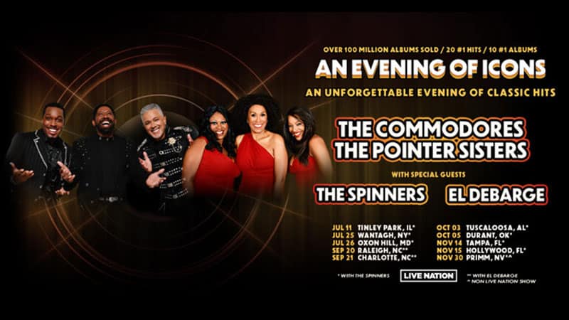 The Commodores, The Pointer Sisters present limited run 2024 tour