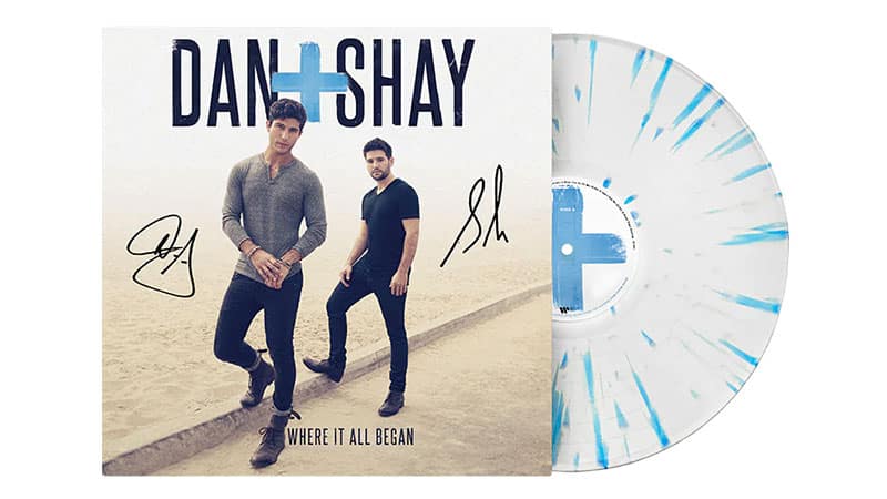 Dan + Shay - Where It All Began Limited Edition Signed Blue Splatter Vinyl