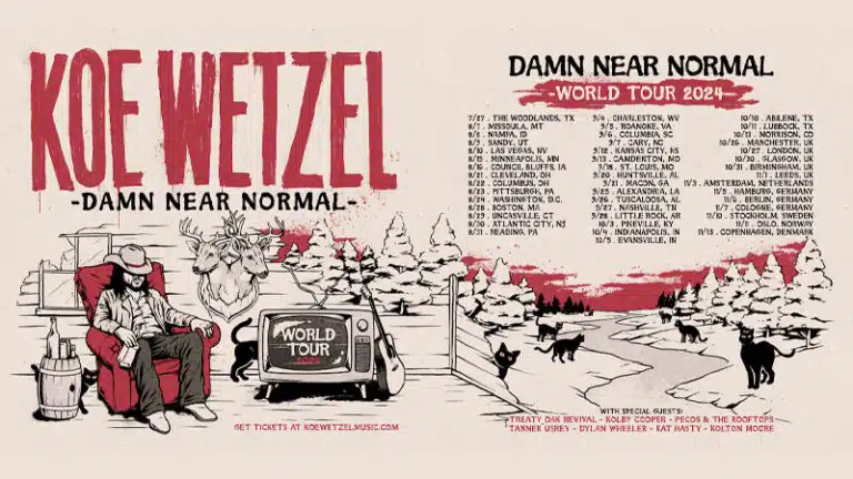 Koe Wetzel announces headlining Damn Near Normal World Tour