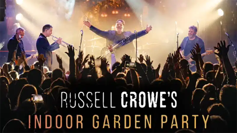 Russell Crowe announces Indoor Garden Party